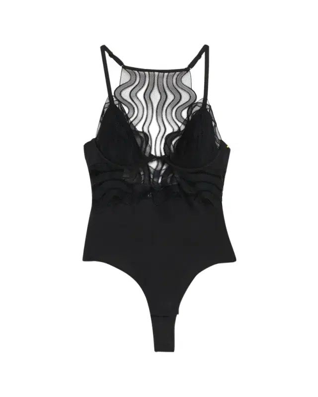 Livy Electra Embroidered Mesh & Microfiber Bodysuit