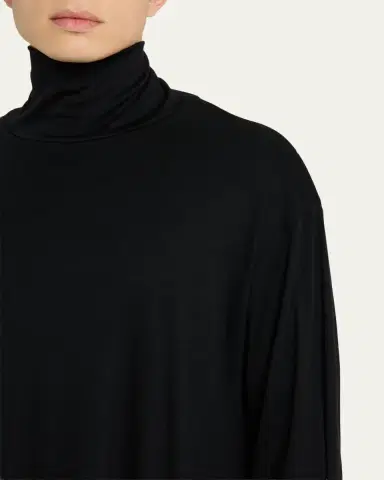 Yohji Yamamoto Men's Wool Turtleneck Top | Thumbnail 5