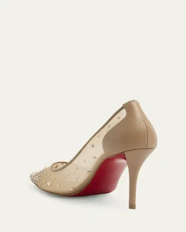 Christian Louboutin 80mm Miss Z Degrastra Embellished Mesh Pumps | Thumbnail 3 Christian Louboutin 80mm Miss Z Degrastra Embellished Mesh Pumps | Thumbnail 3