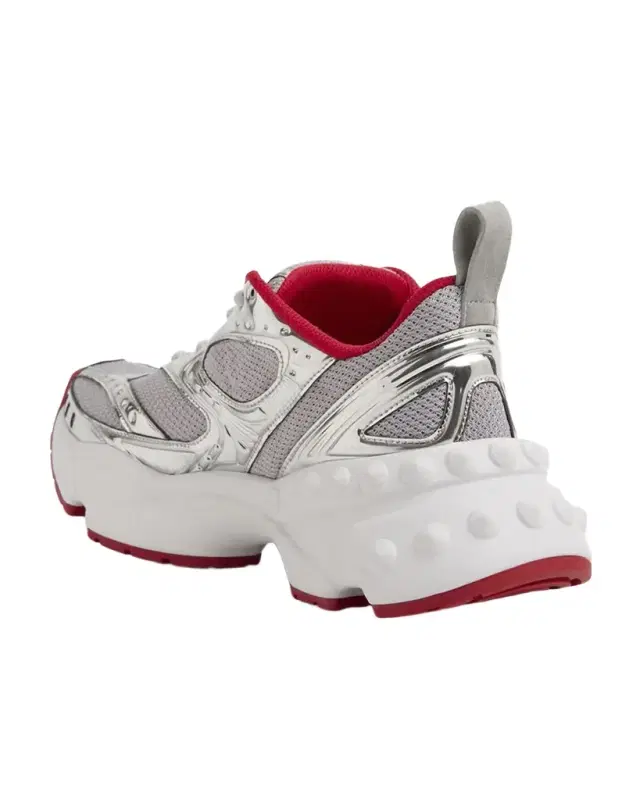 So Flo Mesh & Metallic Leather Runner Sneakers