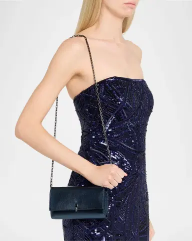 Christian Louboutin Bettina Wallet on Chain in Laminated Nappa Leather | Thumbnail 6 Christian Louboutin Bettina Wallet on Chain in Laminated Nappa Leather | Thumbnail 6