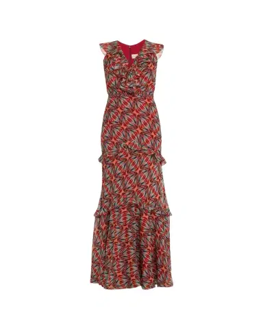 Saloni Rita Tiered Ruffle Cocktail Dress | Thumbnail 1