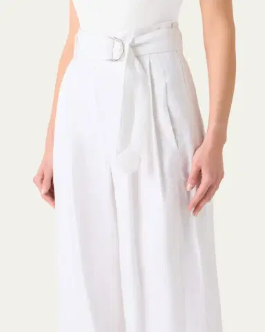 Akris punto Fiorella Linen Wide-Leg Culotte Pants | Thumbnail 5 Akris punto Fiorella Linen Wide-Leg Culotte Pants | Thumbnail 5