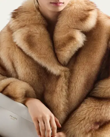 Prada Lamb Shearling Oversized Coat | Thumbnail 5