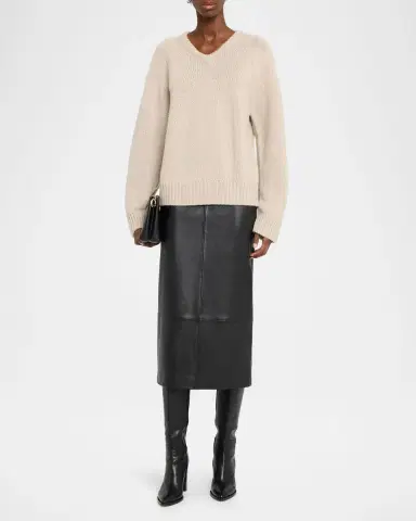 Lisa Yang Oia Cashmere V-Neck Sweater | Thumbnail 6
