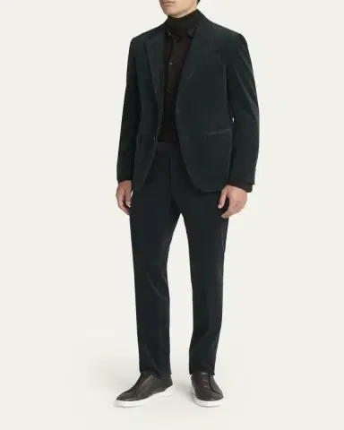 ZEGNA Men's Corduroy Two-Piece Suit | Thumbnail 4