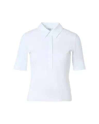Akris punto Mixed-Media Short-Sleeve Polo Shirt | Thumbnail 1