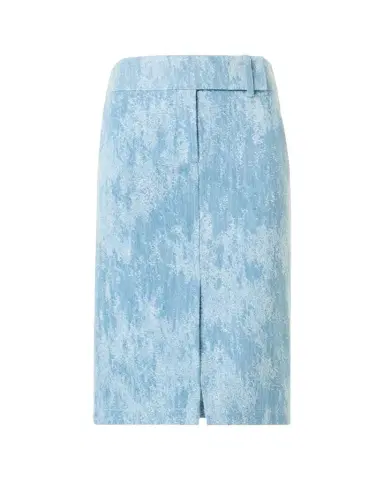Akris punto Washed Jacquard Denim Pencil Skirt | Thumbnail 1