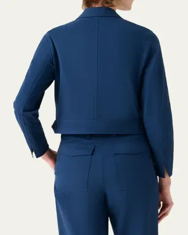 Akris punto Cotton Seersucker Jacket | Thumbnail 3 Akris punto Cotton Seersucker Jacket | Thumbnail 3
