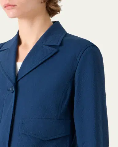 Akris punto Cotton Seersucker Jacket | Thumbnail 5 Akris punto Cotton Seersucker Jacket | Thumbnail 5