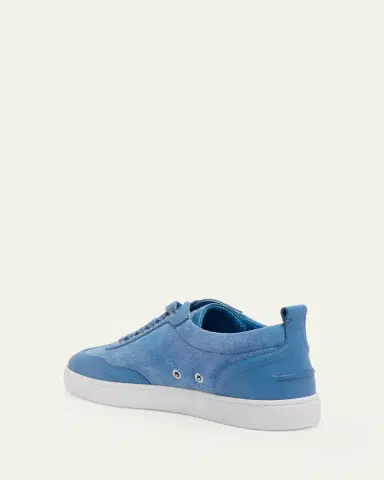 Christian Louboutin Men's Retero Canvas and Leather Low-Top Sneakers | Thumbnail 2 Christian Louboutin Men's Retero Canvas and Leather Low-Top Sneakers | Thumbnail 2
