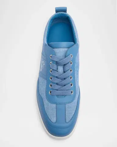 Christian Louboutin Men's Retero Canvas and Leather Low-Top Sneakers | Thumbnail 6 Christian Louboutin Men's Retero Canvas and Leather Low-Top Sneakers | Thumbnail 6