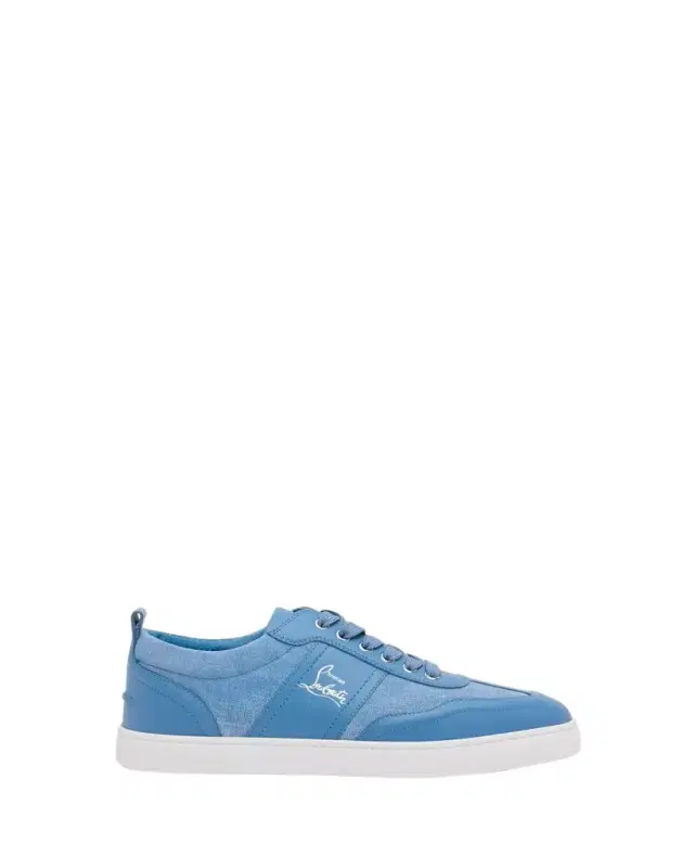 Men's Retero Canvas and Leather Low-Top Sneakers