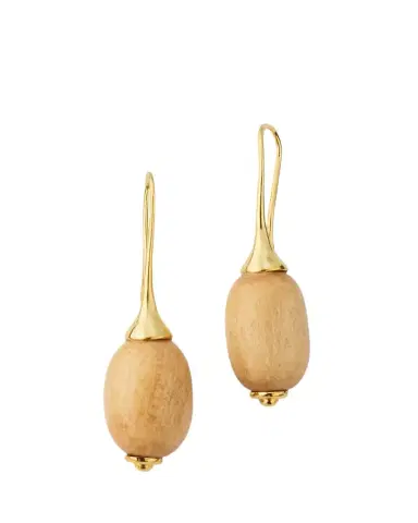 Ben-Amun Small Wooden Drop Earrings | Thumbnail 1