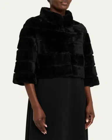 Gorski Lamb Shearling Bolero Jacket | Thumbnail 4 Gorski Lamb Shearling Bolero Jacket | Thumbnail 4