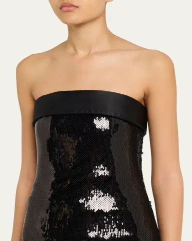 Sergio Hudson Strapless Sequined Mini Dress | Thumbnail 5 Sergio Hudson Strapless Sequined Mini Dress | Thumbnail 5