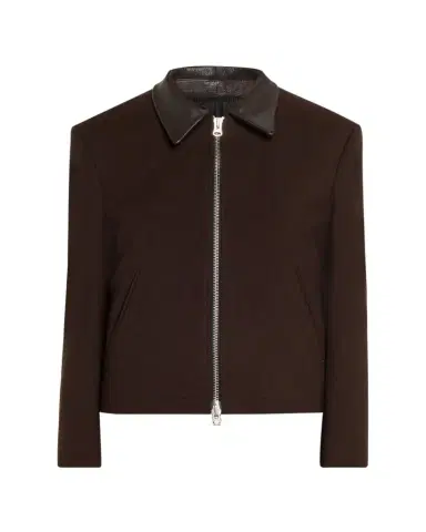 TONYWACK Leather-Trim Wool Jacket | Thumbnail 1 TONYWACK Leather-Trim Wool Jacket | Thumbnail 1