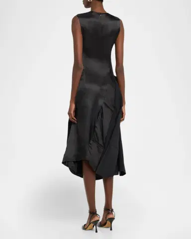HODAKOVA Inside-Out Suit Reconstructed Sleeveless Midi Dress | Thumbnail 7