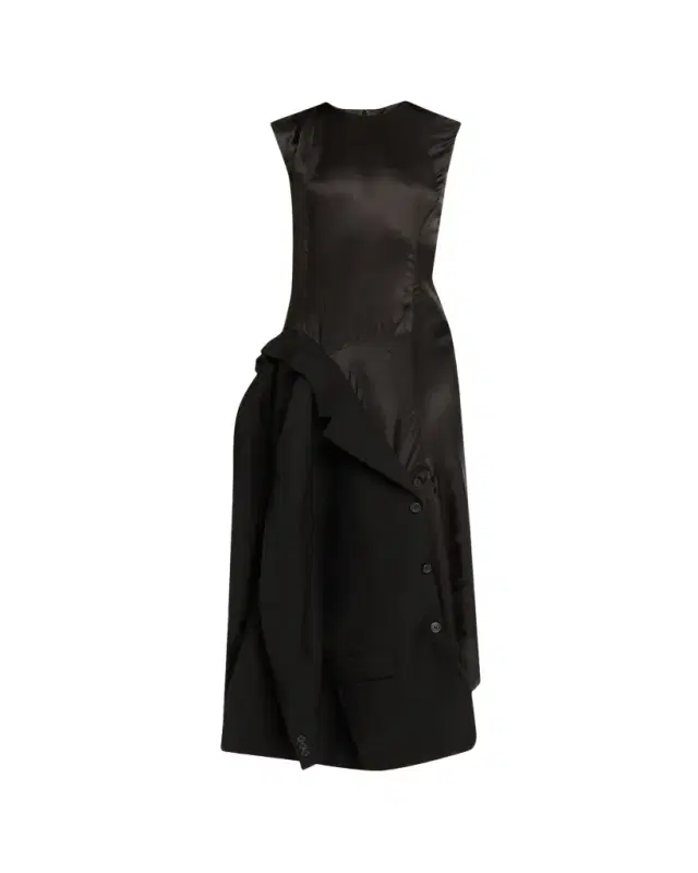 HODAKOVA Inside-Out Suit Reconstructed Sleeveless Midi Dress