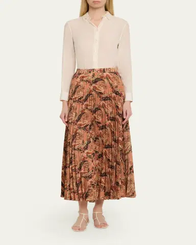 Etro Pleated Paisley Maxi Skirt | Thumbnail 2 Etro Pleated Paisley Maxi Skirt | Thumbnail 2