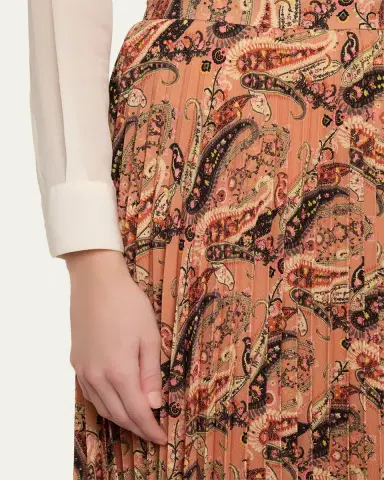 Etro Pleated Paisley Maxi Skirt | Thumbnail 5 Etro Pleated Paisley Maxi Skirt | Thumbnail 5