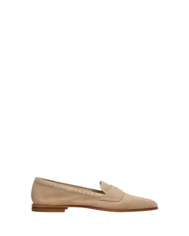 Santoni Marlene Suede Penny Loafers | Thumbnail 1