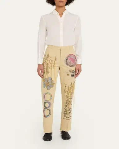 Libertine All At Once Embellished Straight-Leg Chino Pants | Thumbnail 2