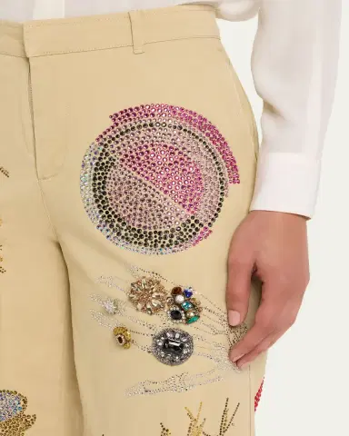 Libertine All At Once Embellished Straight-Leg Chino Pants | Thumbnail 5
