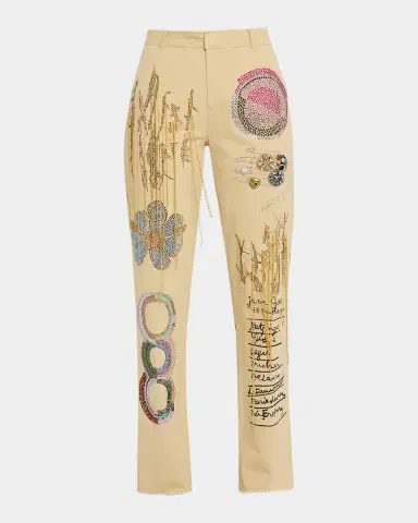 Libertine All At Once Embellished Straight-Leg Chino Pants | Thumbnail 6