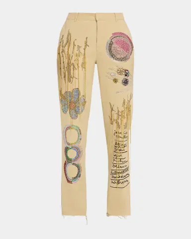 Libertine All At Once Embellished Straight-Leg Chino Pants | Thumbnail 7