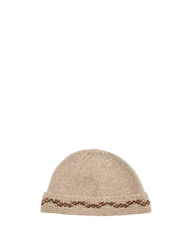 Loro Piana Carezza Embroidered Cashmere Beanie