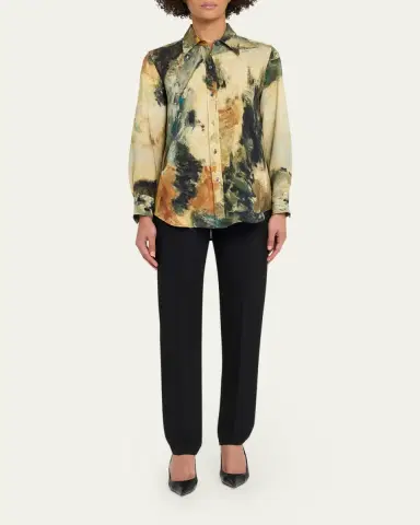 Libertine Modernist Landscape Silk Button-Down Shirt | Thumbnail 2 Libertine Modernist Landscape Silk Button-Down Shirt | Thumbnail 2