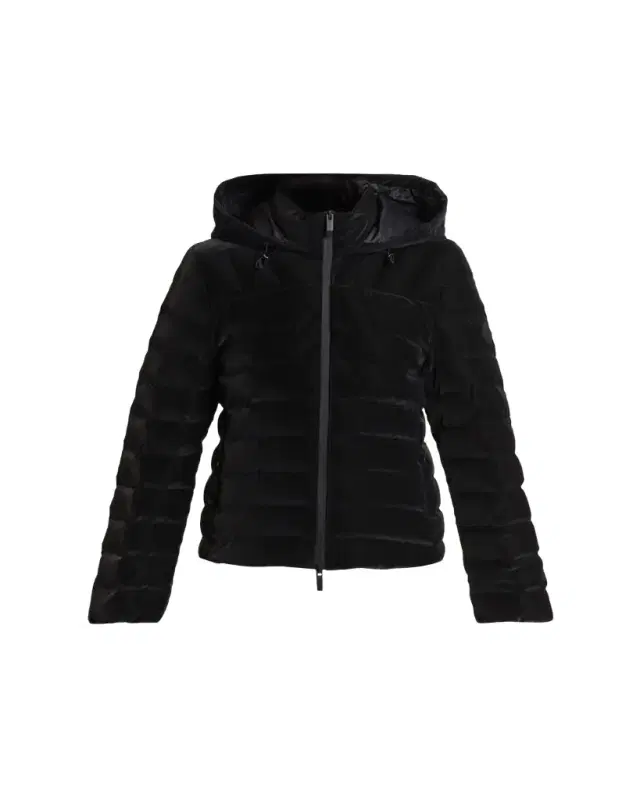 Trefle Hooded Down Velour Jacket