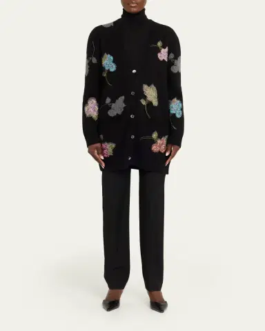 Libertine Primrose Shadow Cashmere V-Neck Cardigan | Thumbnail 2 Libertine Primrose Shadow Cashmere V-Neck Cardigan | Thumbnail 2