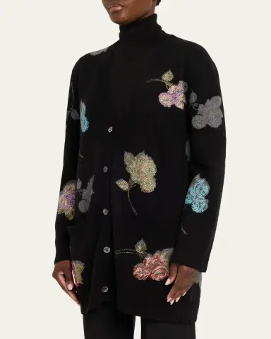 Libertine Primrose Shadow Cashmere V-Neck Cardigan | Thumbnail 4 Libertine Primrose Shadow Cashmere V-Neck Cardigan | Thumbnail 4