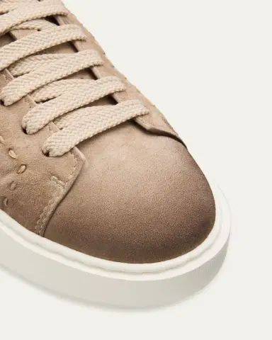 Santoni Clean Icon Suede Low-Top Sneakers | Thumbnail 3
