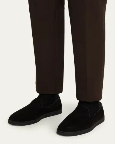 Church's Men's Pebbles Shearling-Lined Suede Loafers | Thumbnail 2 Church's Men's Pebbles Shearling-Lined Suede Loafers | Thumbnail 2
