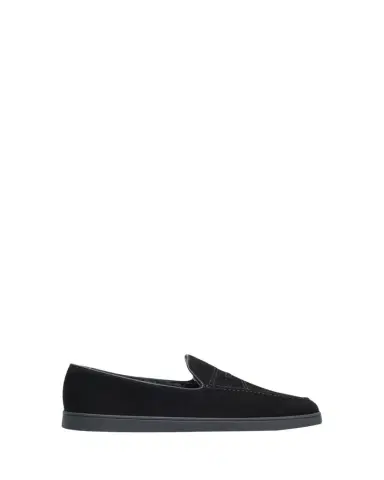 Church's Men's Pebbles Shearling-Lined Suede Loafers | Thumbnail 1 Church's Men's Pebbles Shearling-Lined Suede Loafers | Thumbnail 1