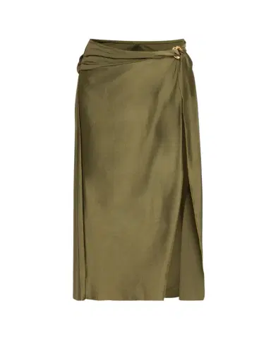 Simkhai Kora Satin Wrap Midi Skirt | Thumbnail 1