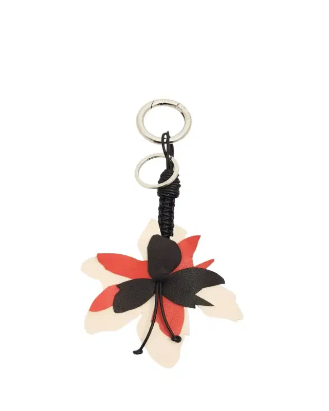 Leather Flower Bag Charm