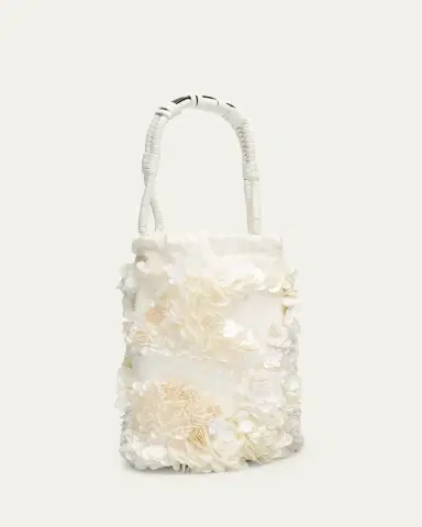 Plan C Sequin Floral Applique Bucket Bag | Thumbnail 3 Plan C Sequin Floral Applique Bucket Bag | Thumbnail 3