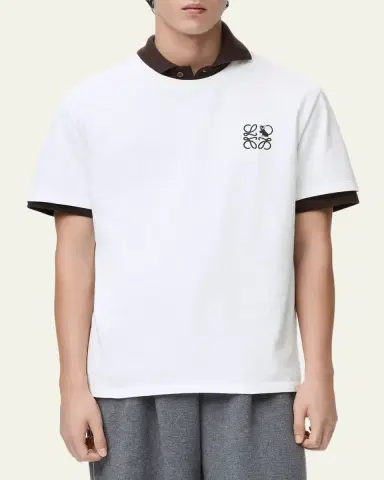 Loewe Men's Anagram Relaxed Fit T-Shirt | Thumbnail 4