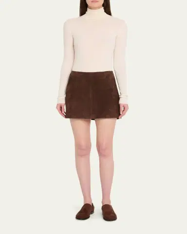 ARMA Melody A-Line Suede Mini Skirt | Thumbnail 2 ARMA Melody A-Line Suede Mini Skirt | Thumbnail 2
