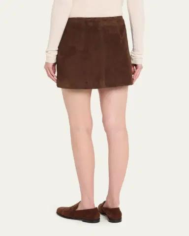 ARMA Melody A-Line Suede Mini Skirt | Thumbnail 3 ARMA Melody A-Line Suede Mini Skirt | Thumbnail 3