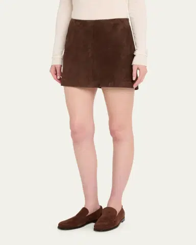 ARMA Melody A-Line Suede Mini Skirt | Thumbnail 4 ARMA Melody A-Line Suede Mini Skirt | Thumbnail 4