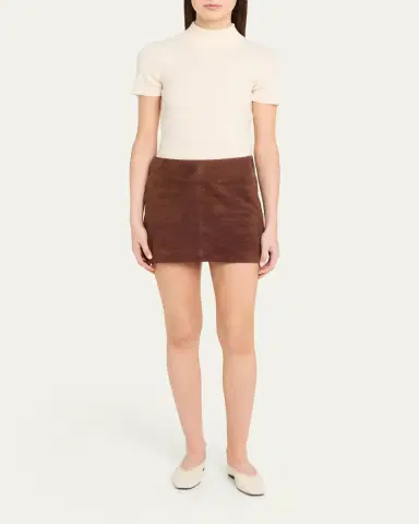 ARMA Melody A-Line Suede Mini Skirt | Thumbnail 6 ARMA Melody A-Line Suede Mini Skirt | Thumbnail 6