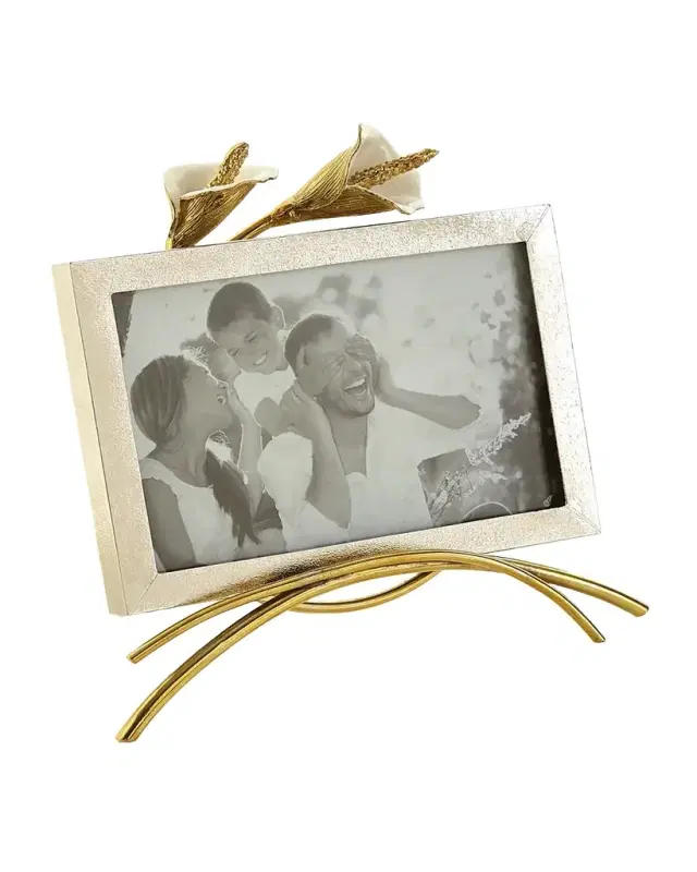Michael Aram Calla Lily Easel Picture Frame, 4" x 6"