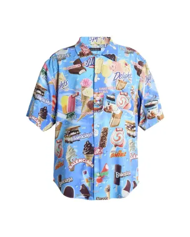 Balenciaga Men's Sweet Treat Short-Sleeve Shirt | Thumbnail 1