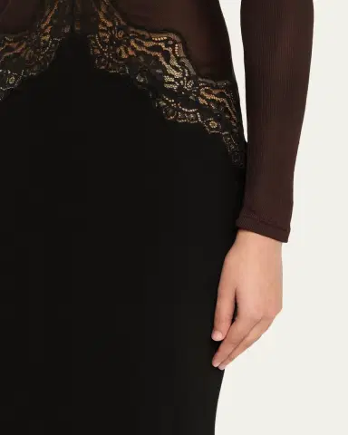 Christopher Esber Open-Twist Lace Long-Sleeve Dress | Thumbnail 5 Christopher Esber Open-Twist Lace Long-Sleeve Dress | Thumbnail 5