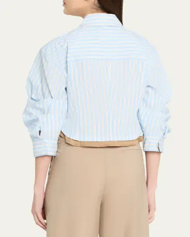 SIMKHAI Boone Stripe Combo Shirt | Thumbnail 3